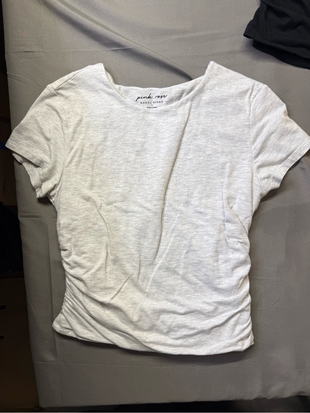 Pink Rose Women's Basic Tee Pack - White, Light Gray, Black - Picture 10 of 14